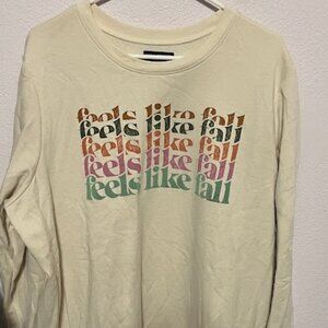 Lane Bryant Feels Like Fall graphic sweatshirt Size 18/20